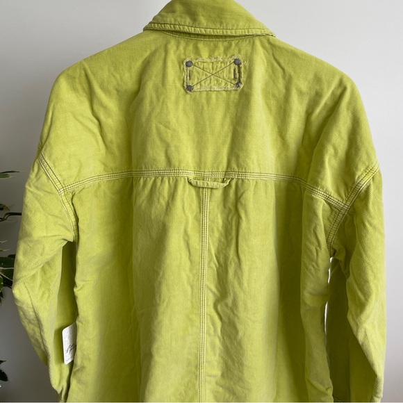 NEW Free People Baby Cord Buttondown Shirt - Picture 8 of 12
